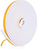 16Feet Weather Stripping Seal for Door Window, High Density Foam Tape, by Amzjjle