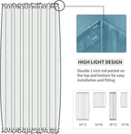 DWCN French Door Curtains – Rod Pocket Thermal Blackout Curtain - Image 3