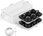 Large Ice Cube Tray for Whiskey: 2.5 Inch Silicone Ice Ball Maker - Image 4