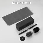 BGL Toilet Brush and Holder Set, Matte Black Freestanding - Image 6