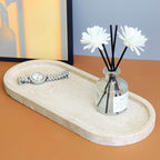 Natural Marble Tray, Oval Vanity Decorative Tray - Image 4