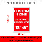 custom company signs, Aluminum Weatherproof Metal Sign Multiple Sizes Custom - Image 2