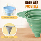 Kitchen Funnel Set, Wide-Mouth Foldable and Telescopic Design, Liquid - Image 5