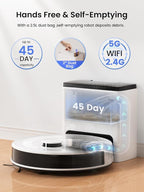 Lefant LiDAR Robot Vacuum and Mop, 45-Day Self-Emptying, 6000Pa Powerful Suction - Image 5