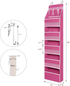 Univivi 6-Shelf Over Door Hanging Organizer Fabric Baby Door Storage - Image 6
