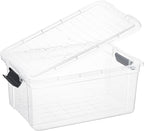 Superio Storage Bins with Lids- 4 Pack, 21 Qt Clear Boxes - Image 5