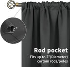 BGment Blackout Curtains 40 Inches Long - Image 4