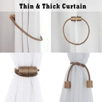 6 Pack Khaki Strong Magnetic Curtain Tiebacks Outdoor Elegant Decorative Tie - Image 5