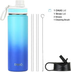 DRINCO Stainless Steel Water Bottle Spout Lid Vacuum Insulated Double Wall - Image 3