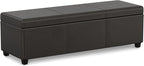 SIMPLIHOME Avalon 54 inch Wide Contemporary Rectangle Extra Large Storage by SimpliHome