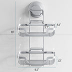 TAILI Double Layer Soap Dish Holder, Bar Soap Tray Suction Cup - Image 8