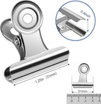 30 Pack Small Bull Clips 1.22 Inch Mini Metal Hinge Clips Binder Paper Hinge - Image 2