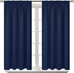 BGment Navy Blue Blackout Curtains 40 Inches Length by BGment