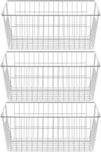 SANNO Freezer Baskets Wire Storage Baskets Closet Organization Baskets Bin by SANNO