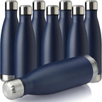 MEWAY 17oz Sport Water Bottle 8 Pack Vacuum Insulated Stainless Steel by MEWAY