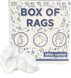 Recycled White Sheeting Cleaning Rags – Lint Free White Cotton Cloths - Image 2