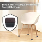 Ezprotekt 16 Pcs Rectangle Black Felt Chair Leg Floor Protectors - Image 5