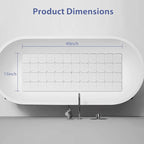 Bathtub Mat Non Slip Silicone Foldable Extra Long Tub Mat Strong Suction Cups & - Image 5