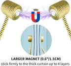 18 Inch Strong Magnetic Curtain Tiebacks, Curtain Holdbacks Modern Upgrade - Image 6