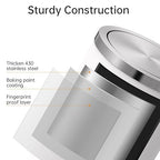 Mbillion Small Trash Can with Swing Lid 2.4 Gallons/9 Liter, Mini Trash Can - Image 3