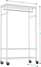 IZEUK Heavy Duty Rolling Garment Rack - Image 2