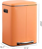 happimess HPM1005K Marco Rectangular 10.6-Gallon Double Bucket Trash Can - Image 4