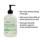 McKesson Hand Sanitizer with Aloe, 18 oz Pump Bottle – Bulk, 70% Ethyl Alcohol - Image 2