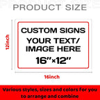 Custom Aluminum Weatherproof Metal Sign - Image 2