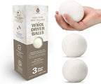 Pursonic Laundry Wool Dryer Balls – Reusable Dryer Balls Made from 100% Pure by Pursonic
