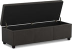 SIMPLIHOME Avalon 54 inch Wide Contemporary Rectangle Extra Large Storage - Image 4