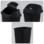10 Gallon Plastic Swing Top Trash Cans - Image 3