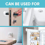 Strongest Home Wall & Door Handle Stopper 2" Set of 10 Pieces of Clear Rubber - Image 4
