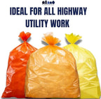 Plasticplace 55-60 gallon Trash Bags │ 1.2 Mil │ Orange Heavy Duty Garbage Can - Image 6