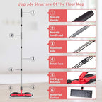 MEXERRIS Microfiber Mops for Hardwood Laminate Tile Floor Cleaning: Stainless - Image 4