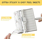 Large Surface Lint Roller Extra Sticky Refills, Total 240 Easy Tear Sheets - Image 3