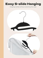 HOUSE DAY Heavy Duty Plastic Hangers 100 Pack, Non Slip Hangers - Image 6