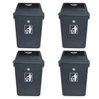4-Pack 13 Gallon Plastic Trash Cans - Image 7