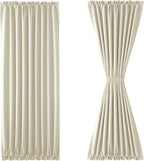 DWCN French Door Curtains – Rod Pocket Thermal Blackout Curtain - Image 7