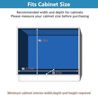 LOVMOR 2 Tier Individual Pull Out Cabinet Organizer 20" W x 21" D, Slide Out - Image 4