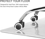 Kuyal Clear Chair mat for Hardwood Floor 30 x 48 inches Transparent Floor Mats - Image 4