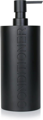 Matte Black Conditioner Dispenser Luxurious Refillable Pump Bottle by IndecorHome