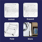 BLACK+DECKER 3 Tier Expandable Collapsing Foldable Laundry Rack - Image 7