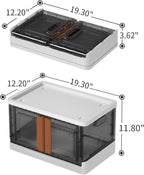 HAIXIN Plastic Storage Containers, Stackable Closet Organizers and Storage - Image 6
