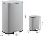 happimess HPM1006I Connor Rectangular 13-Gallon Trash Can - Image 5