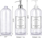 Refillable 32oz Dispenser Plastic Bottle 2pack - Image 2