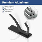 Self Adhesive Coat Hooks for Hanging, Heavy Duty Stainless Double Wall Hook for - Image 7