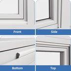 Wedge-Shape Window Weather Stripping Door Frame Seal Strip 118” White, Upgrade - Image 8