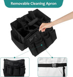 Qivine Cleaning Caddy with Handle, Cleaning Supply Caddy Foldable Tool Bag - Image 5