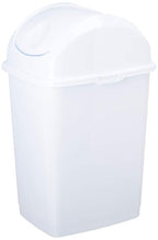 Superio Medium Trash Can with Lid 4.5 Gallon Plastic Swing Top Garbage Can Slim - Image 2