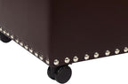 Leather Storage Ottoman Bench - Image 5
